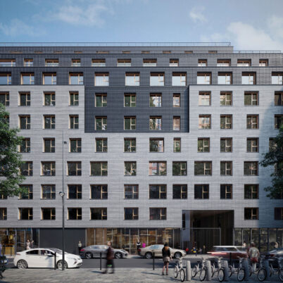 Exterior House Rendering of Hermes Condominium in Paris