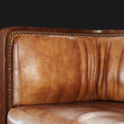 3D Product Rendering of Jacob Kjaer Leather Sofa