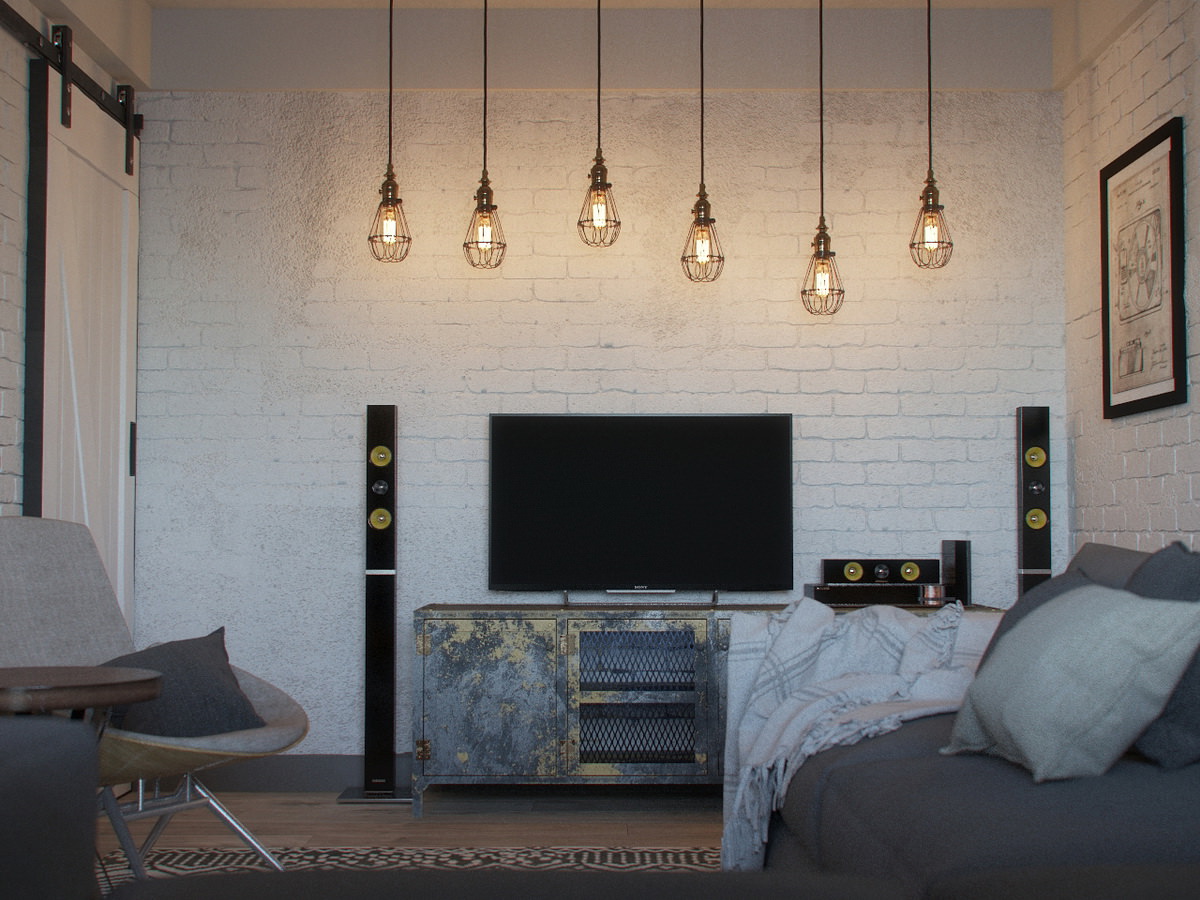 interior-3D-visualization-loft-room-tv-lighting