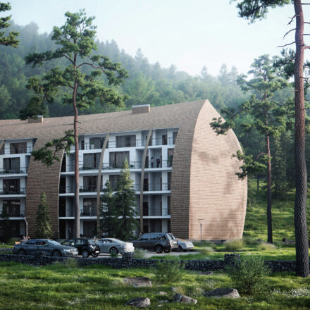 Architectural Rendering of Residential Complex in Georgia