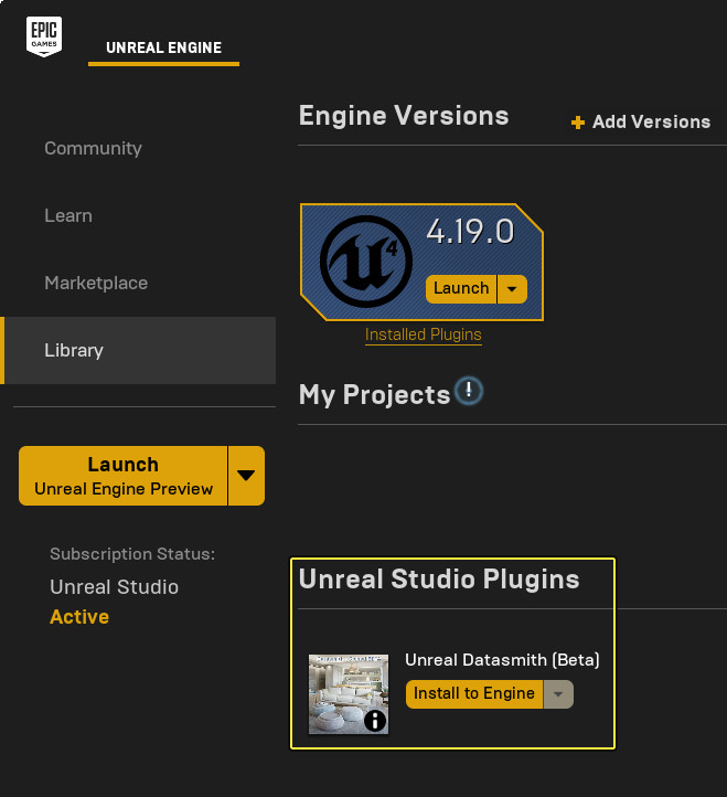 checking current unreal studio plugin version