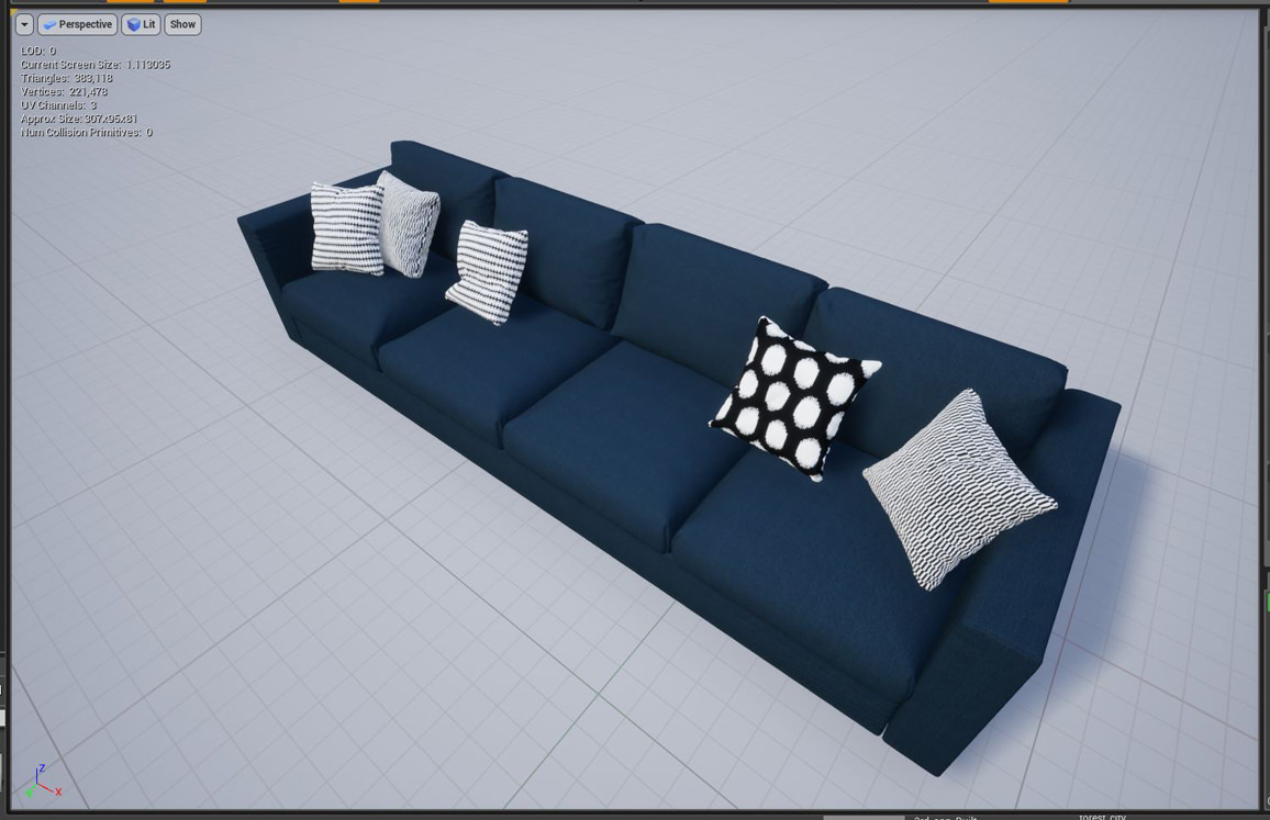 Importing materials to Unreal walkaround project