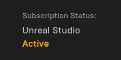 subscription status of unreal studio plugin