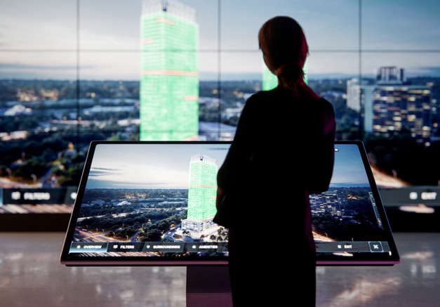 3D architectural model fly-through gives a chance to see the project in detail during daytime