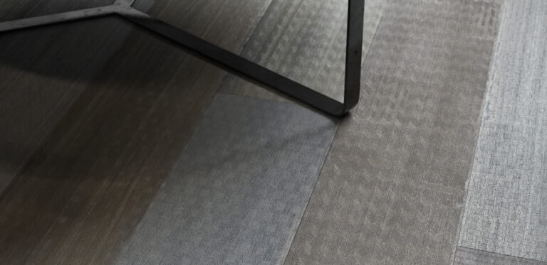 3D product rendering of a laminate floor imitating white oak close-up view