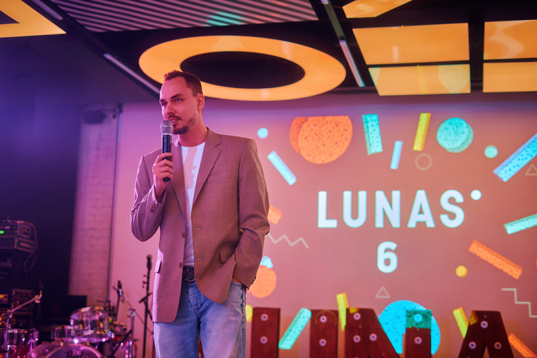 Director Maxim Lykasov speaks to the public