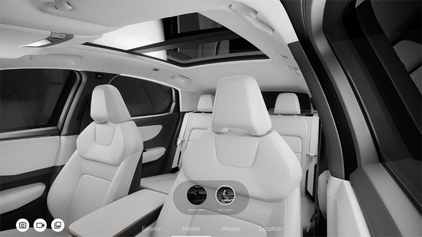 Virtual car interior customization tool