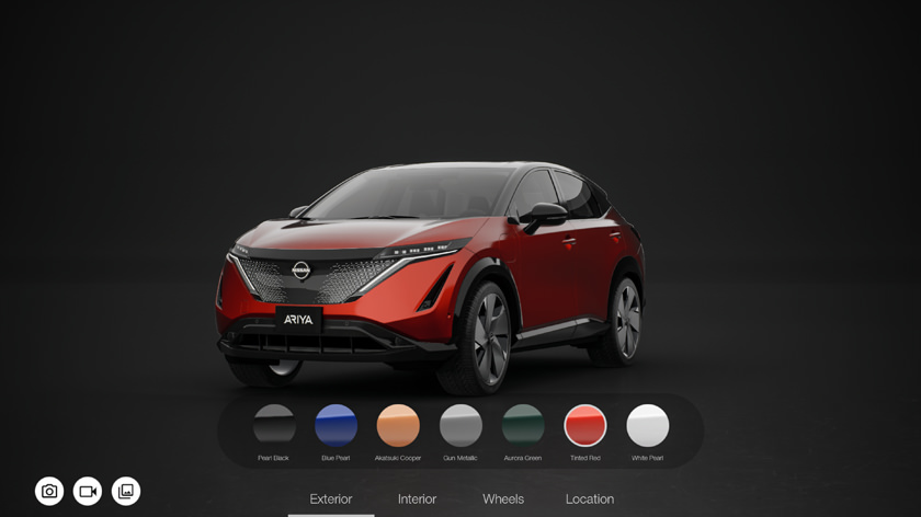Interactive car paint simulator helps to choose vehicle body color from available palette