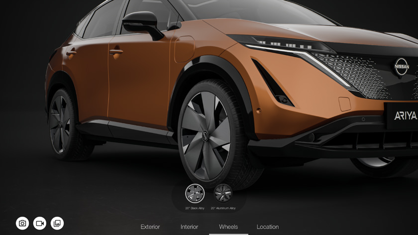 3D car wheels configurator