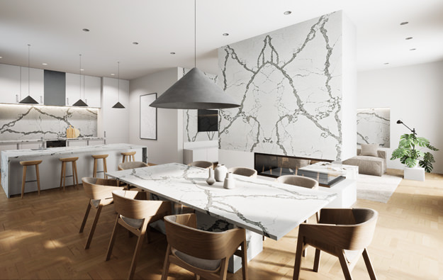 Interior finishes and stone surfaces 3D configurator for Hilltop company in Canada