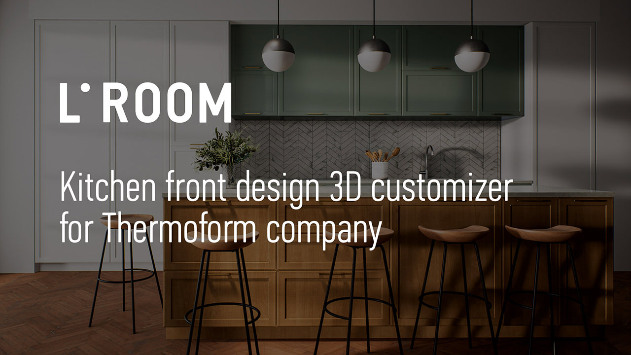 Find out how 3D interactive product customizer helps to increase sales of kitchen front design panels and finishings
